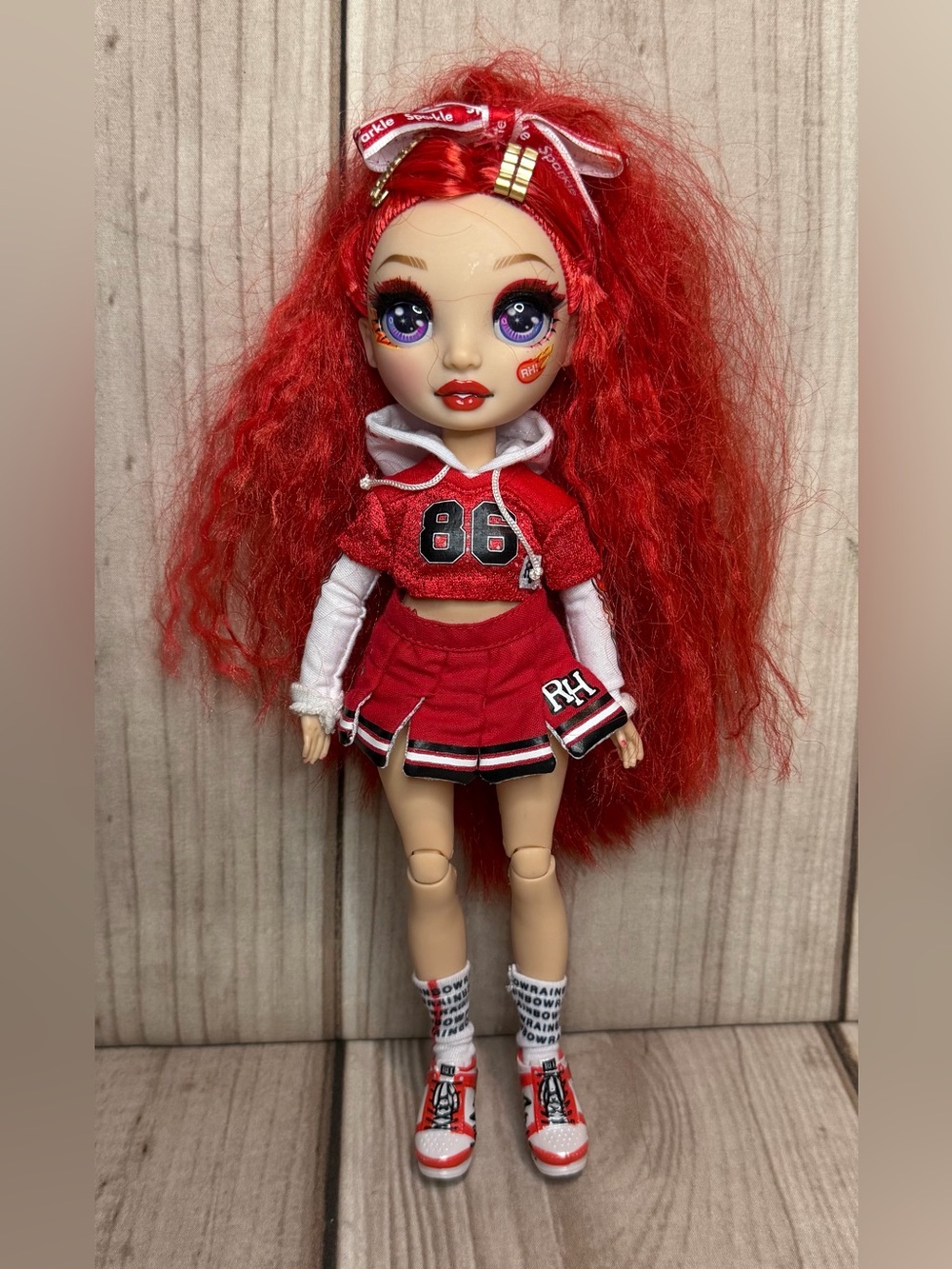 Rainbow High Cheer Ruby Anderson Cheerleader Fashion Doll 11"